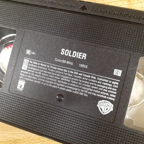 Soldier VHS 1998 Paul W S Anderson Kurt Russell, Gary Busey Horror Sci Fi WB - Picture 6 of 6